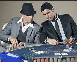 Players around a Blackjack Table