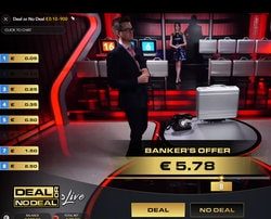 Evolution Gaming, deal or no deal game