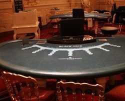 Blackjack table, playtech live studio